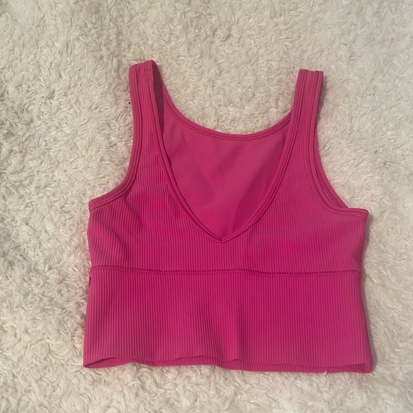Lululemon power pivot ribbed tank top sonic pink - Picture 10 of 12